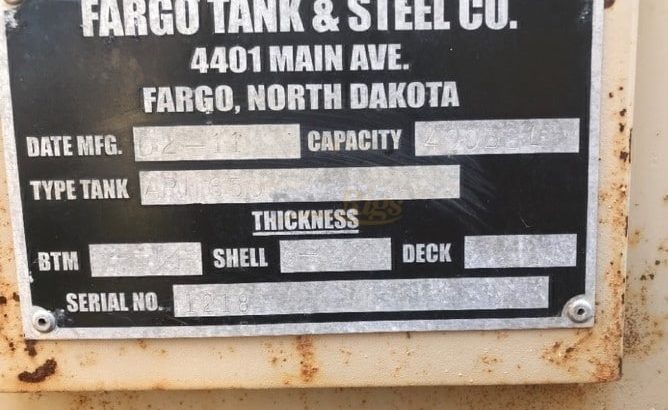 400bbl Fuel and Frac Tanks