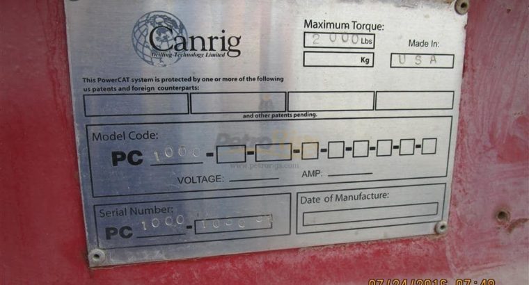 Canrig PC1000 Automated Catwalk