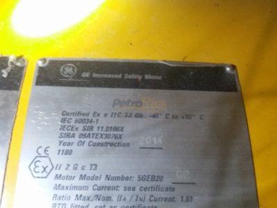 GE 5GEB20 Motor