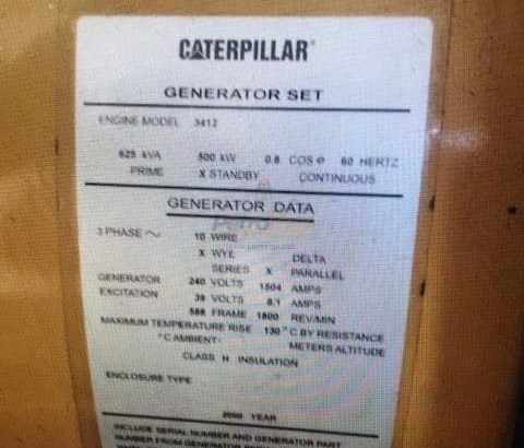 CAT C-18 Genset 600KW, NEW