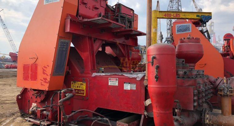 National 14-P-220 mud pumps (3), Lewco W446 mud pump (1)