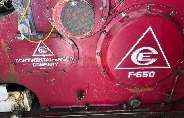 Continental Emsco F650 mud pump