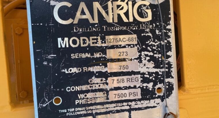 Canrig 1275AC Top Drive