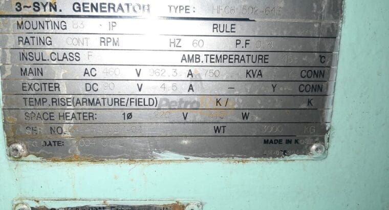 Caterpillar 3508, 682KW Genset