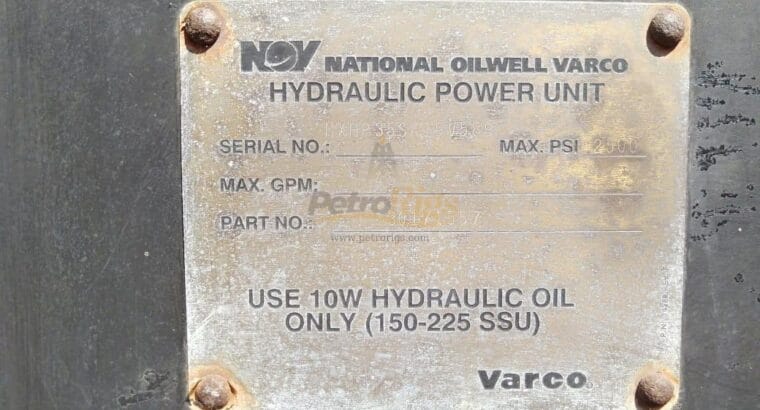 NOV – HYDRAULIC POWER UNIT