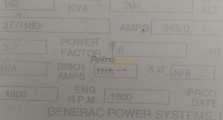 Generac 163KW Generators