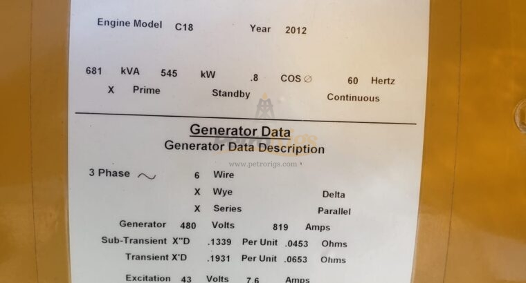 CAT C18 Gensets