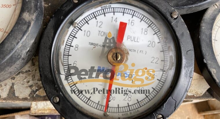 Rotary Table, Tong, & Pump Pressure Gauges