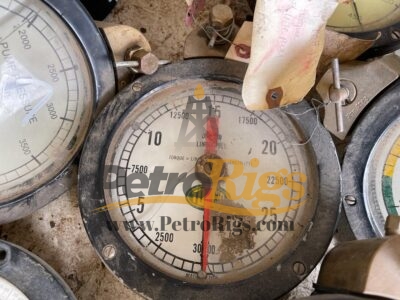 Rotary Table, Tong, & Pump Pressure Gauges