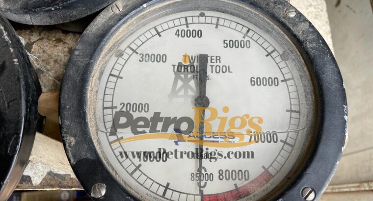 Rotary Table, Tong, & Pump Pressure Gauges