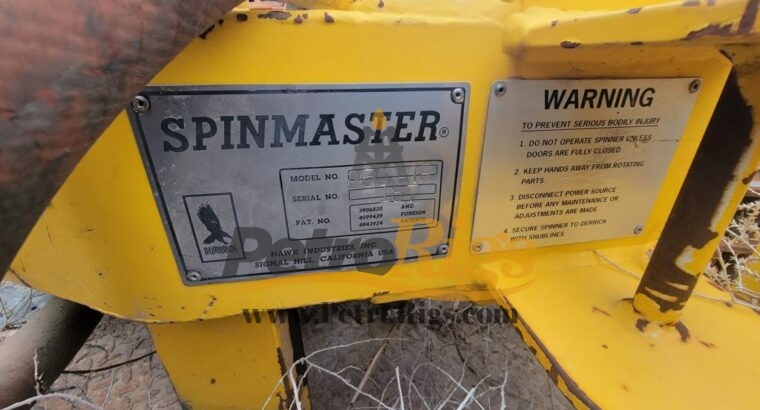 HAWK Spinmaster 650-AIR Pipe Spinner