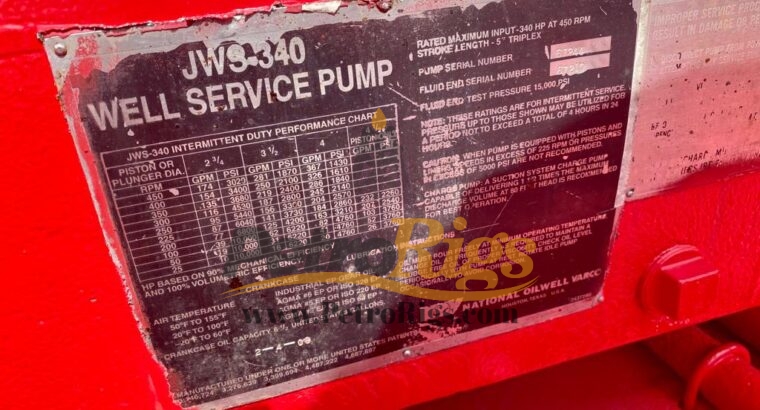 NOV JWS 340 Pump Package