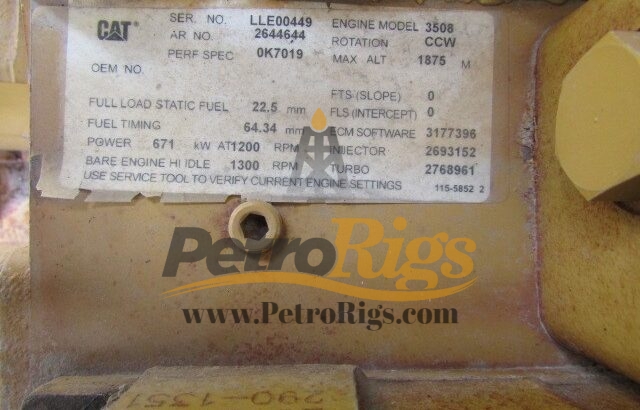 CAT 3508C 900 KW Genset