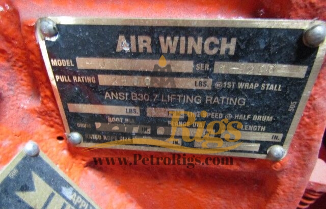 2500LB. Air Winch