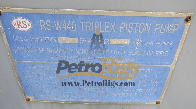 RS-W440 Triplex Pump