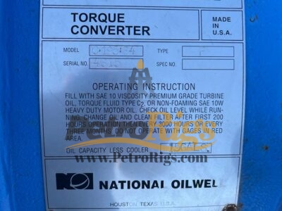 National Oilwell Torque Convertor