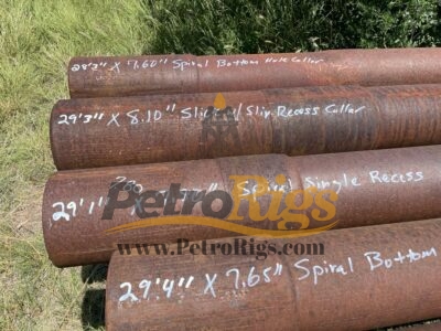 7.60-8.10 x 27.4-29 Spiral Drill Collars