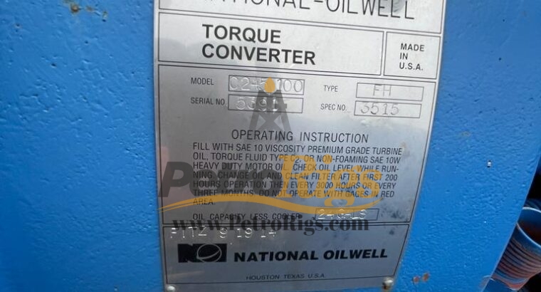 NATIONAL OILWELL Torque Converter