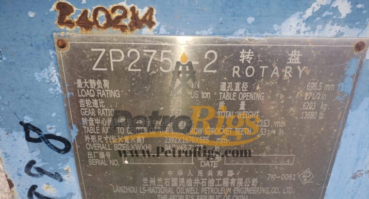 ZP 275 Rotary Table