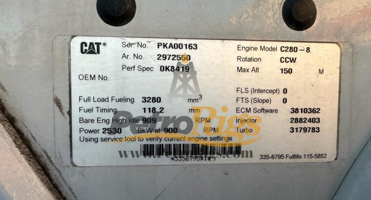 CAT C280-8 Gensets