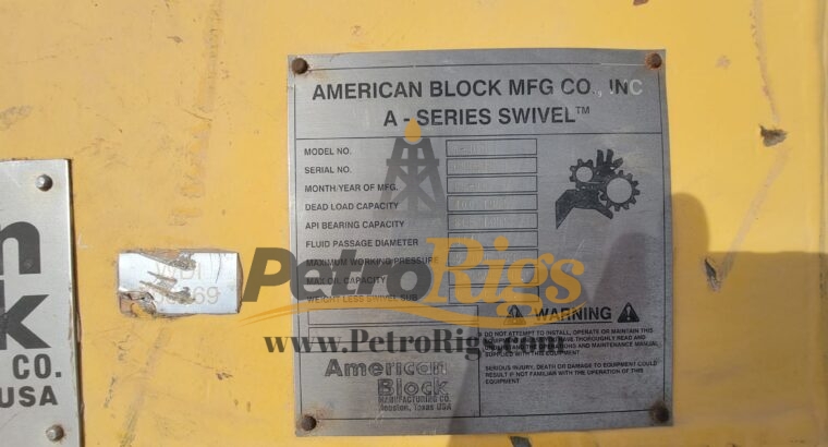 American Block 400 Ton Swivel