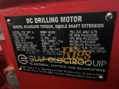1000HP DC Drilling Motors
