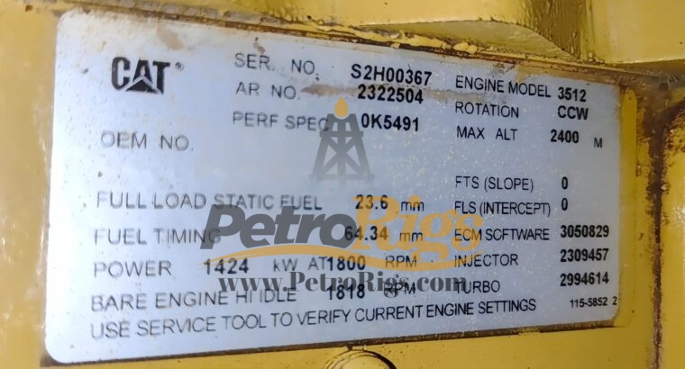 CAT 3512B Gensets