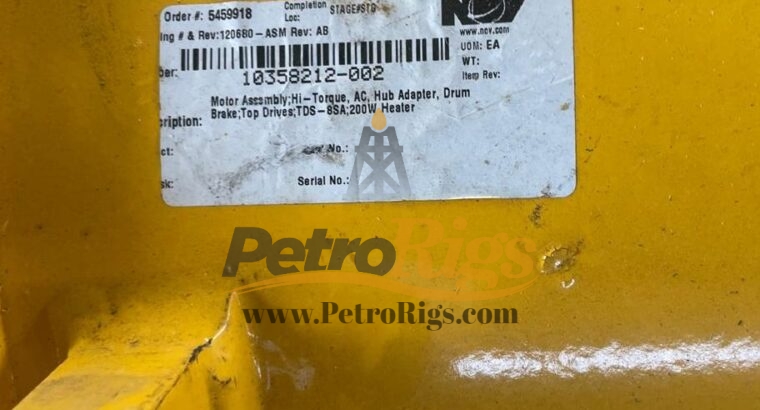 GE 5GEB20 Top Drive Motor