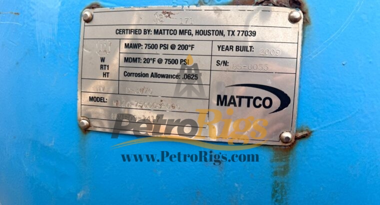 7500psi Pulsation Dampeners