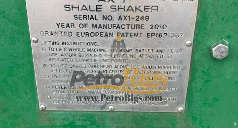 Axiom AX-1 Shale Shakers