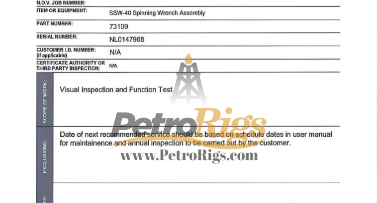 SSW40 Spinning Wrench