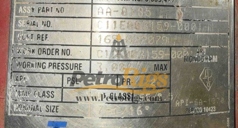 HPT 7 1/16 Inch 3K Valves