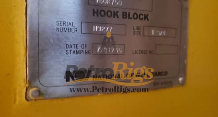 NOV 750 Ton Block Hook