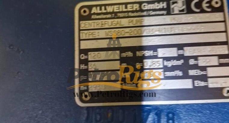 Allweiler MSS Centrifugal Pumps