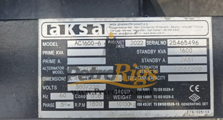 Cummins 1270KW Gensets