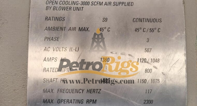 GE AC Top Drive Motors