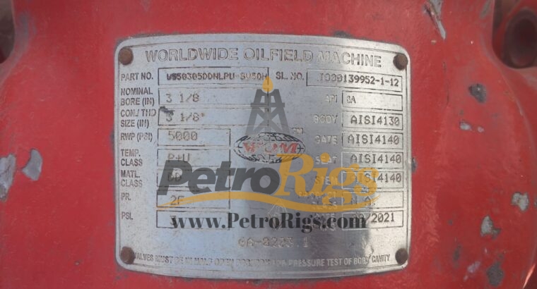 WOM 3-1/8 inch 5K Gate Valves