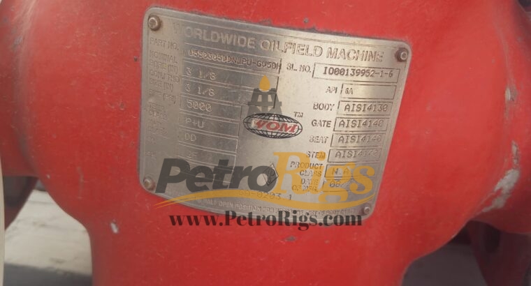 WOM 3-1/8 inch 5K Gate Valves