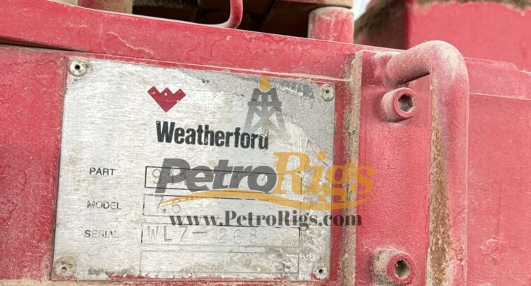 Weatherford 7.6 Tubing Tong