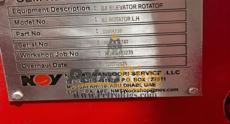 NOV BX Rotator