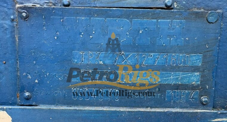Wirth TPK 1600HP Pumps